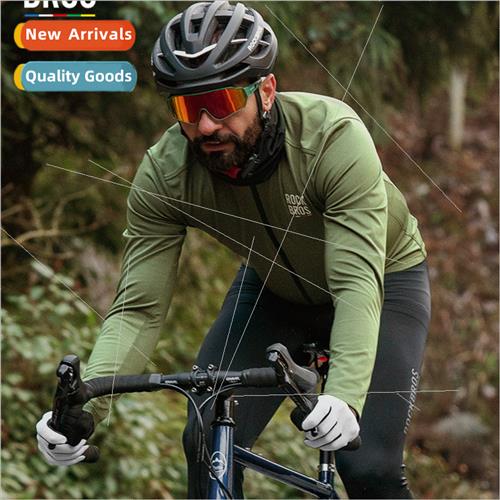 Cycling Jersey Long Sleeve Top Men Autumn Winter Warm Road C