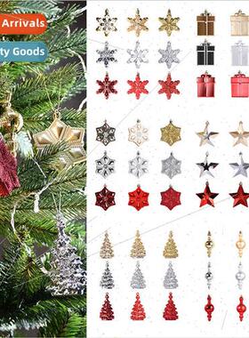 Christmas plastic hanging Christmas ball decorations pentagr
