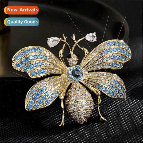 Europe Insect Full Zirconium Elegant Delicate Butterfly Broo