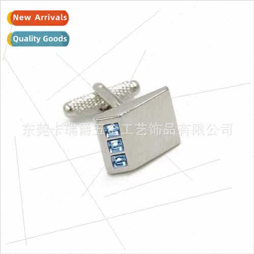 High-grade crystal cufflinks rhinestone sleeve men women squ