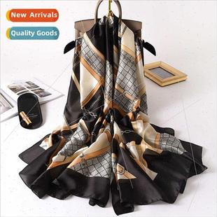 warm scarf female Spring silk new simulation fashion Autumn