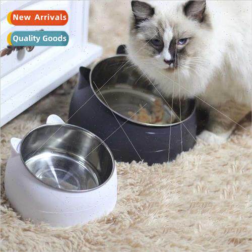 Stainless Steel Cat Bowls Dog Bowls Double Bowls to Protect