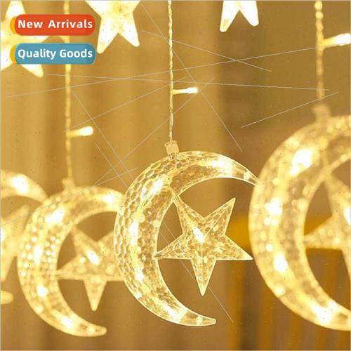 LED moon hugging star lights string curtain lights Christmas