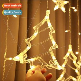 Christmas lights string holiday deco LED room curtain
