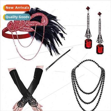 1920s Flapper girl dress christmas costume gloves smoking st