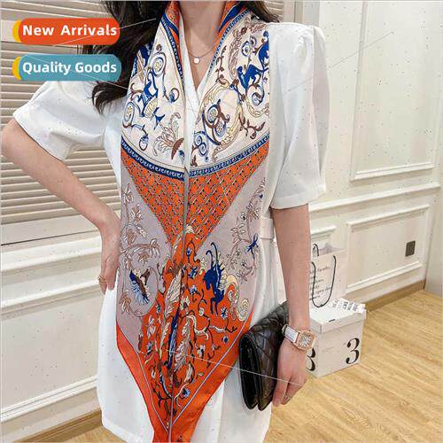 New spring fall creative fashion wild Korean  silk scarf thi
