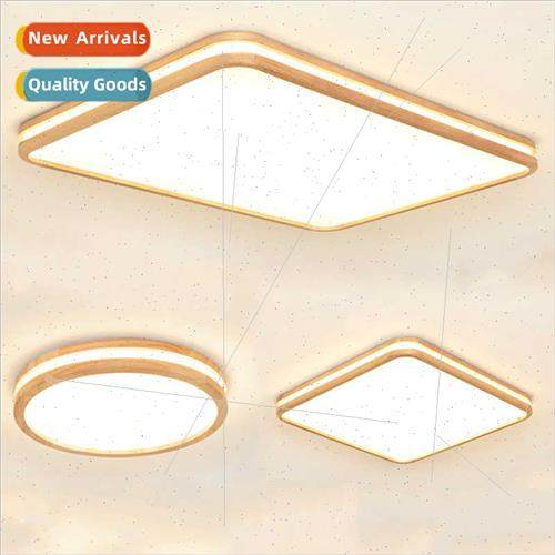 Japanese log lamp simple ceiling lamp living room lamp bedro