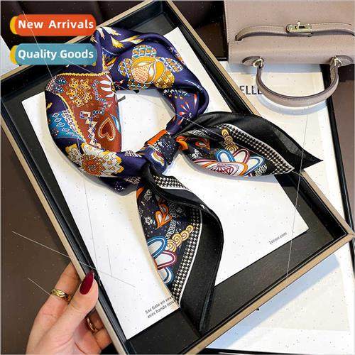 Ethnic retro Tang color horse full print flowers 70cm mulber