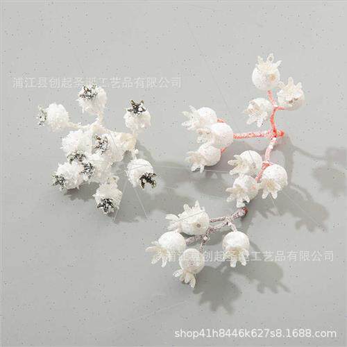 Glter 5 Heads Wh Flowers Christmas Tree GarlRattan Decoratio