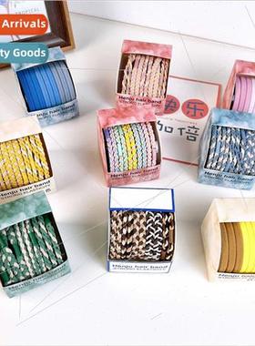 10 pcs candy color twist hair tie ponytail headbcute high el