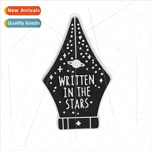 New fountain pen nib shape personalized letters wrten on sta