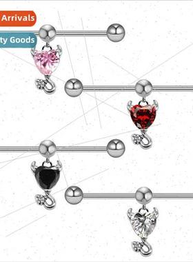 Europe Devil Earrings Earrings Angel Wings Stainless Steel E