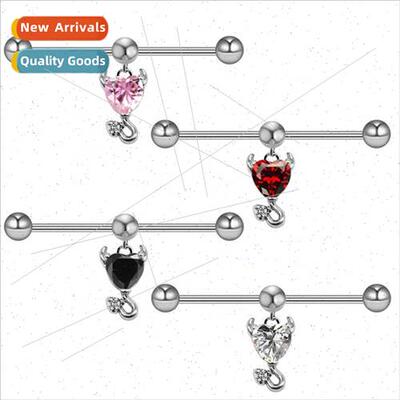 Europe Devil Earrings Earrings Angel Wings Stainless Steel E