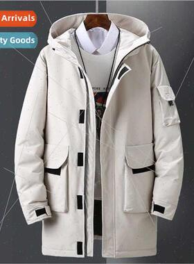 Men outdoor down jacket medium-length jacket winter down jac