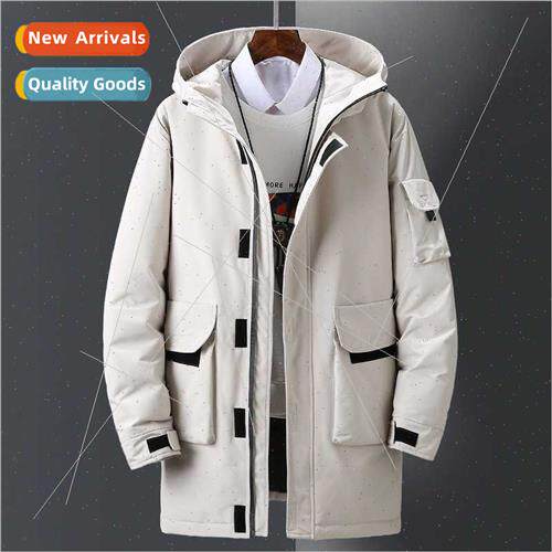 Men outdoor down jacket medium-length jacket winter down jac