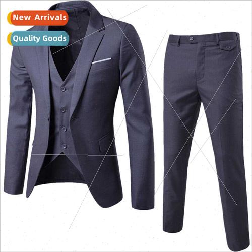 2023 new men business casual su threePCS groom best man wedd