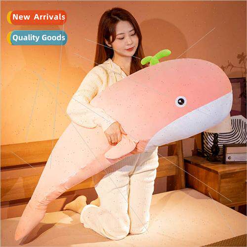 Ocean animal whale pillow plush doll long pillow creative qu