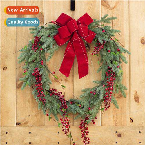 2022 Christmas Wreath Ice Red Berry Red ille Bow 3 Forks 6 F