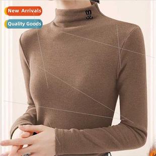 2023 De velvet warm bottoming shirt fall winter padded thick