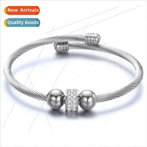 Europe Ins nd fashion simple wire wire symmetry beads diamon