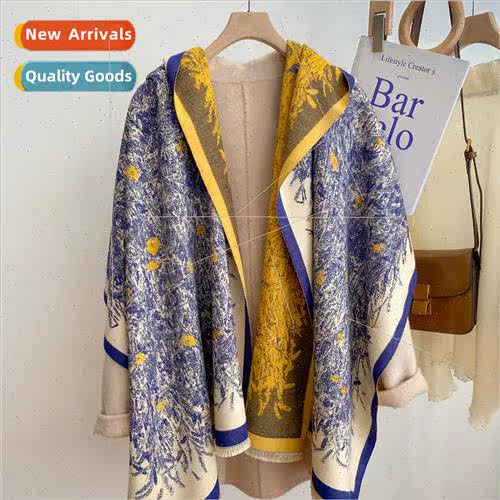 2022 fall winter new imation cashmere scarf thickened length