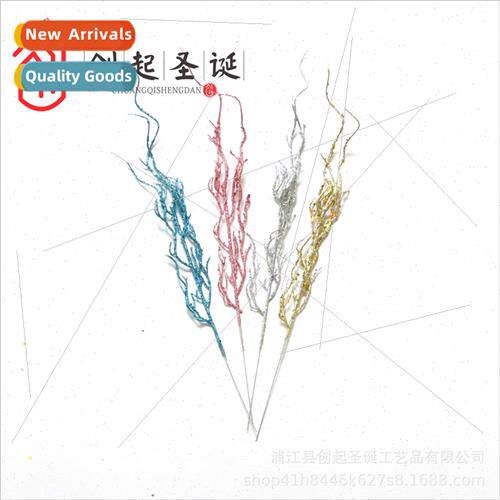 Christmas decoration diy simulation plant leaves creative gl