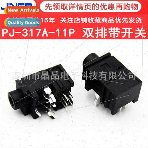 PJ-317-11P audio interface female socket 3.5 headphone socke