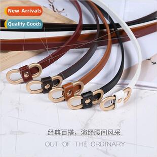 Ring Belts  Women Fashion Dress Jeans Belt PU Leather Met