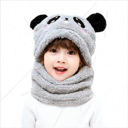 Children hats girls boys fall winter hat scarf one lovely th