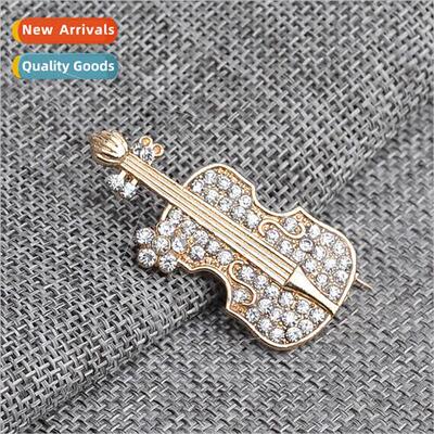 fashion brooch work violin shape a start