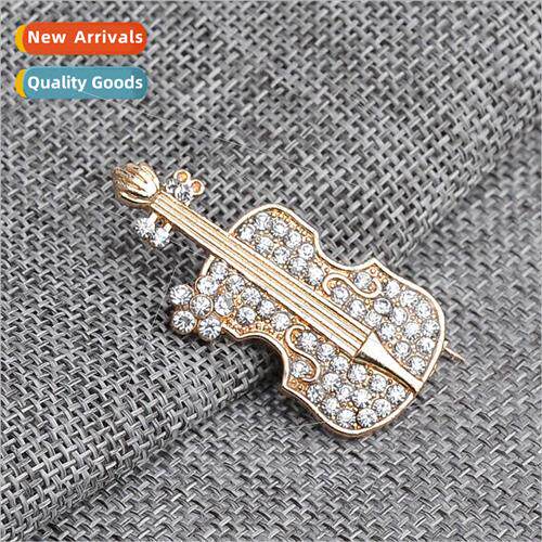 fashion brooch work violin shape a start