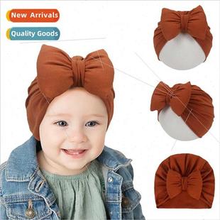 hat ins fat colors pullover bow baby Children newborn