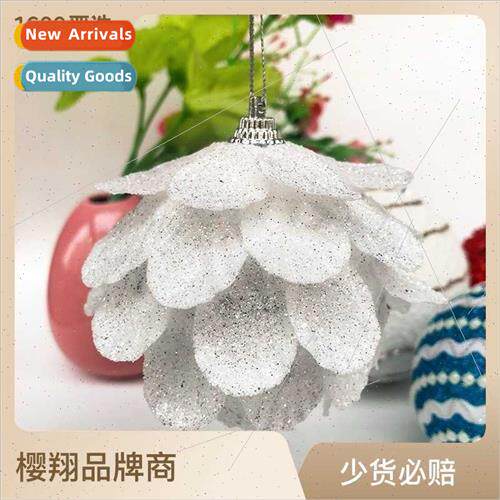 New Christmas petals gold powder ball leaves ball window dec