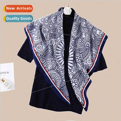 Fashion simulation silk scarf women 2021 new twill silk larg