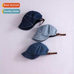 denim duck women children bab men simple cap Japanese tongue