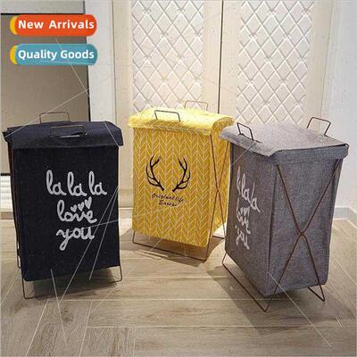 Dirty clothes storage cotton linen dirty clothes storage bas