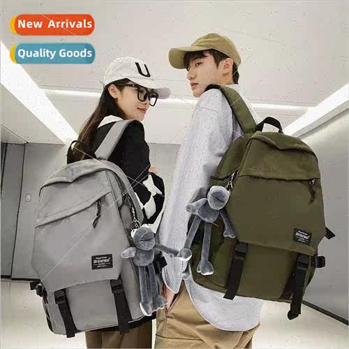 Shoulder bag junior boys new female tide  large-capacy Korea