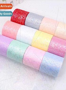 6cm 25 yards colorful messy net Korean  net wh a bow DIY chi