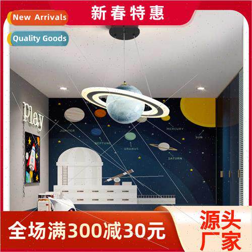 Planet chandelier light luxury creative star bedroom dining