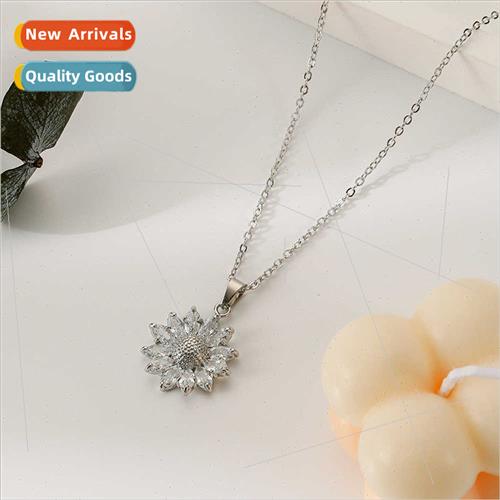 New niche design temperament hundred copper micro-set daisy