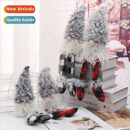 2023 new Christmas plush faceless doll old man doll ornament