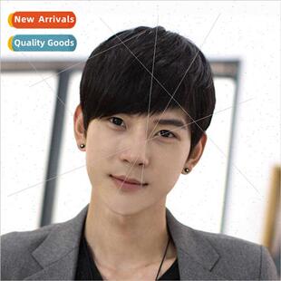 species grass wig male short Korean fashion handsome oblique