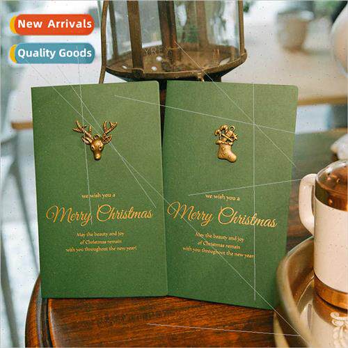 DIY Handmade Creative Vintage Metallic  Paper Stamping Greet