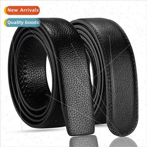 Second layer cowhide leather belt men leather automatic head
