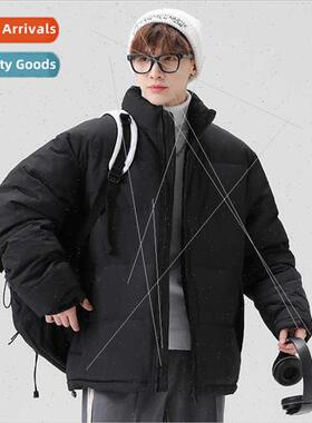 2023 new winter down jacket men women simple nd collar casua