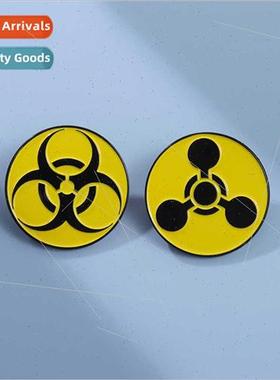 Cartoon creative environmental protection brooch resist nucl