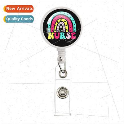 New retractable doctor nurse fashion cartoon cute student ID
