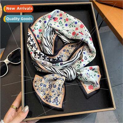 Korean  small fresh medium-length strips twill neckerchief w