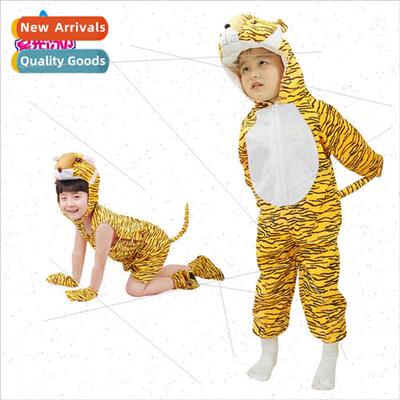 Children festival tiger long-sleeved permance clothes spring