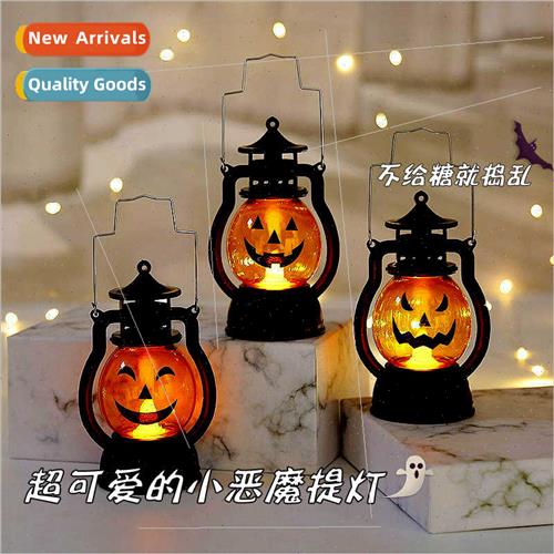 New Halloween pony lamp portable pumpkin lamp skull decorati